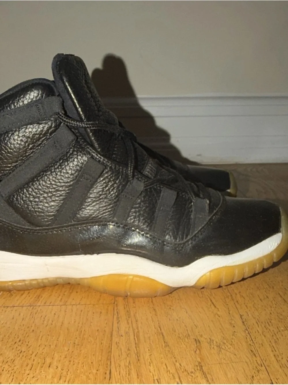 Jordan Kids Black Sneakers with White Soles
